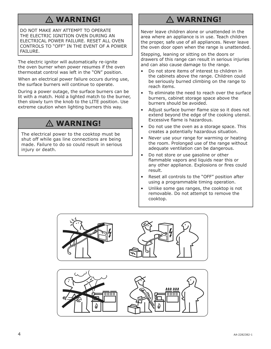 Assembly instructions for IKEA Cirkulera range with gas cooktop stainless steel | Page 4 - IKEA CIRKULERA range with gas cooktop 905.152.93