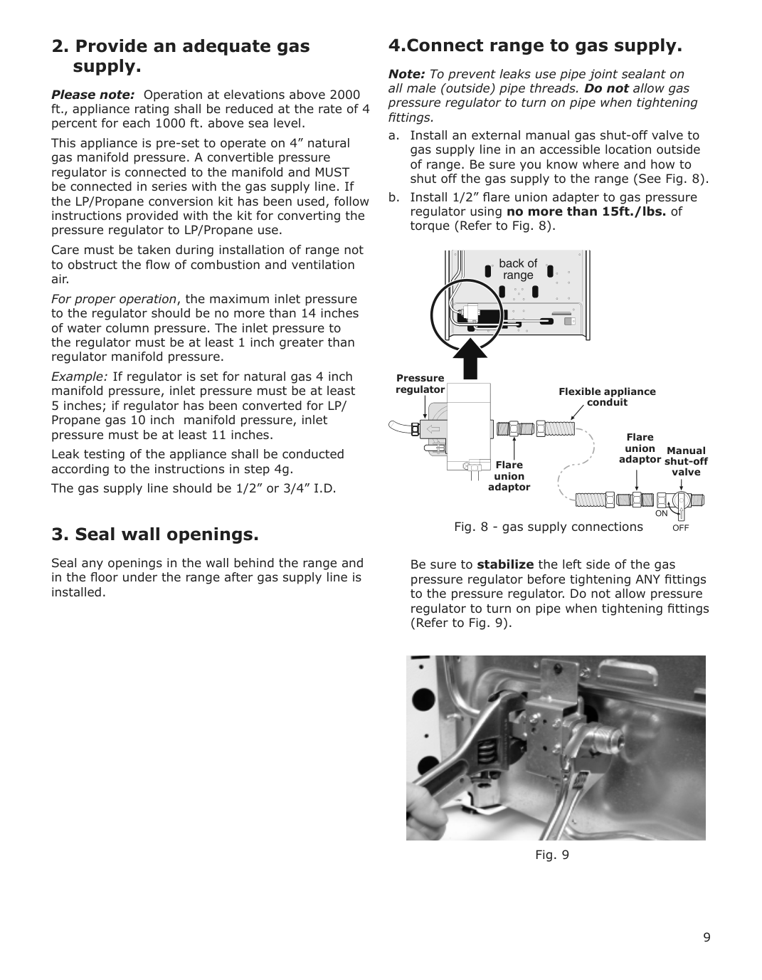 Assembly instructions for IKEA Cirkulera range with gas cooktop stainless steel | Page 9 - IKEA CIRKULERA range with gas cooktop 905.152.93