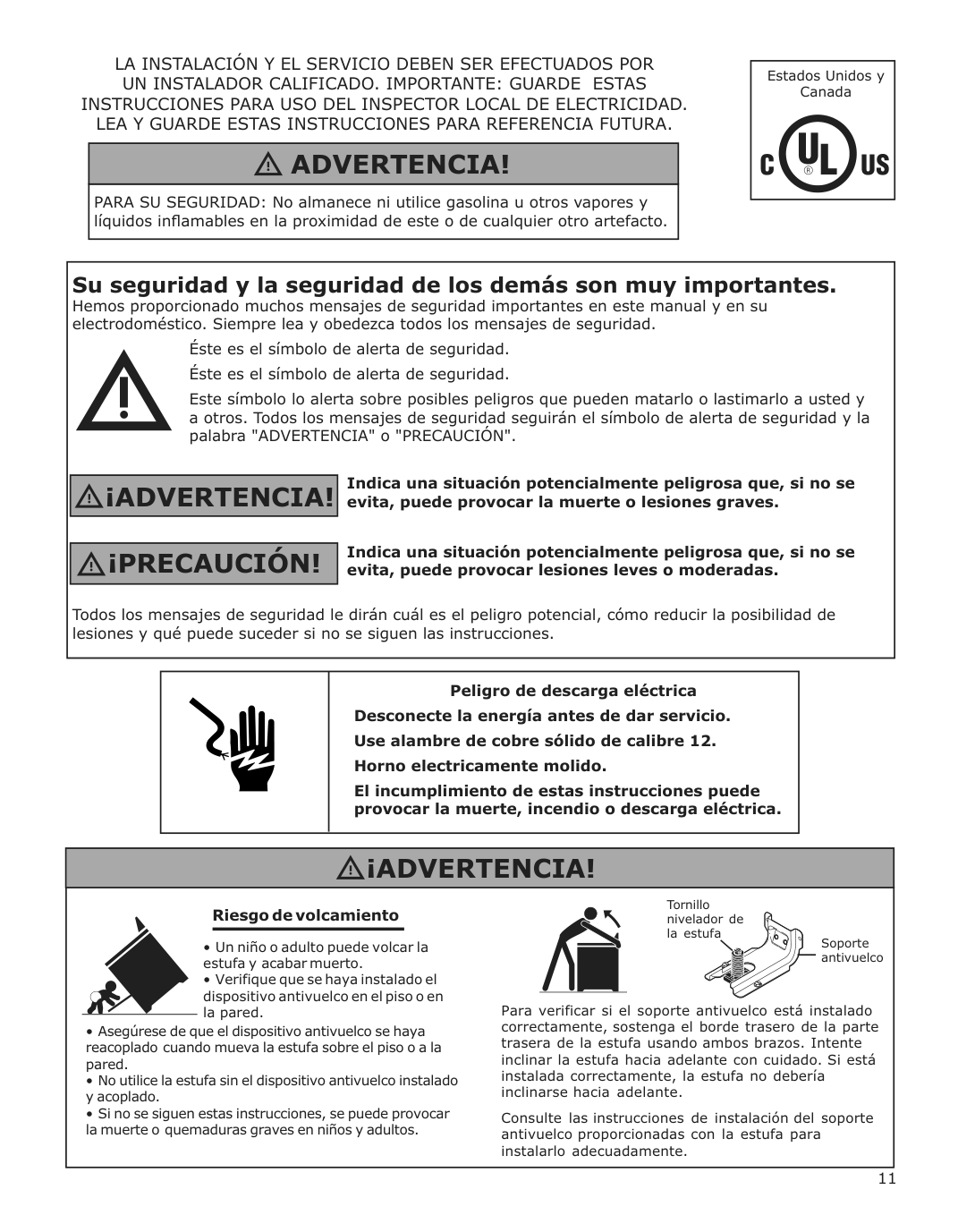 Assembly instructions for IKEA Cirkulera range with glass ceramic cooktop stainless steel | Page 11 - IKEA CIRKULERA range with glass ceramic cooktop 105.152.92