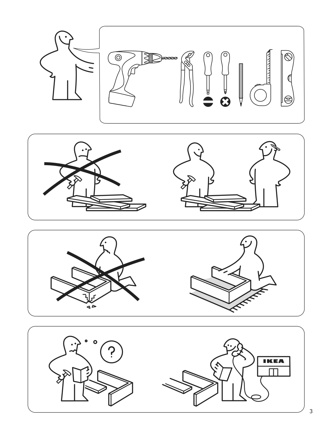 Assembly instructions for IKEA Cirkulera range with glass ceramic cooktop stainless steel | Page 3 - IKEA CIRKULERA range with glass ceramic cooktop 105.152.92