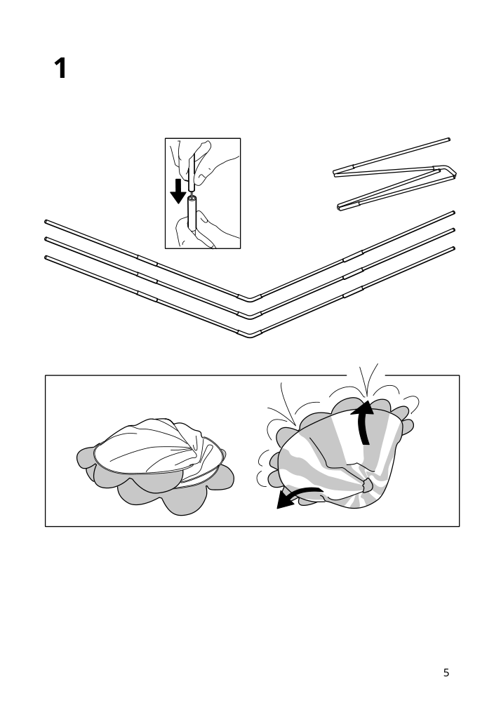 Assembly instructions for IKEA Cirkustaelt childrens tent | Page 5 - IKEA CIRKUSTÄLT children's tent 803.420.52