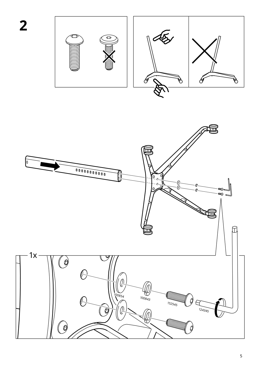 Assembly instructions for IKEA Dagnar childs desk chair turquoise | Page 5 - IKEA DAGNAR child's desk chair 905.586.21