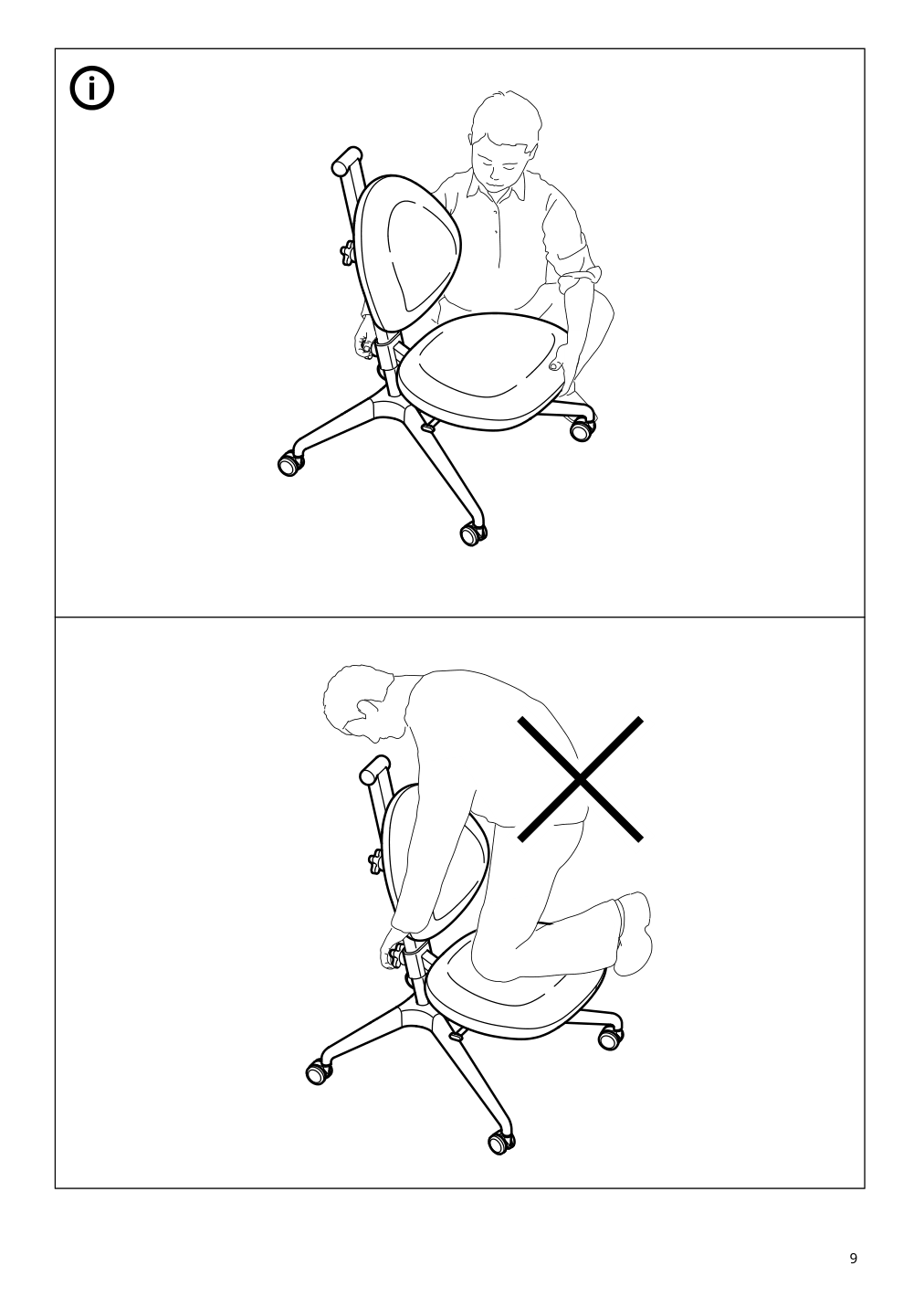 Assembly instructions for IKEA Dagnar childs desk chair turquoise | Page 9 - IKEA DAGNAR child's desk chair 905.586.21