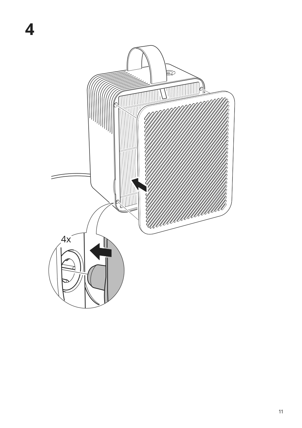 Assembly instructions for IKEA Dajlien air purifier light green | Page 11 - IKEA DAJLIEN air purifier 105.610.57