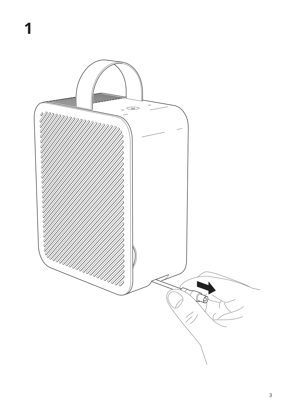 Assembly instructions for IKEA Dajlien air purifier light green | Page 3 - IKEA DAJLIEN air purifier 105.610.57