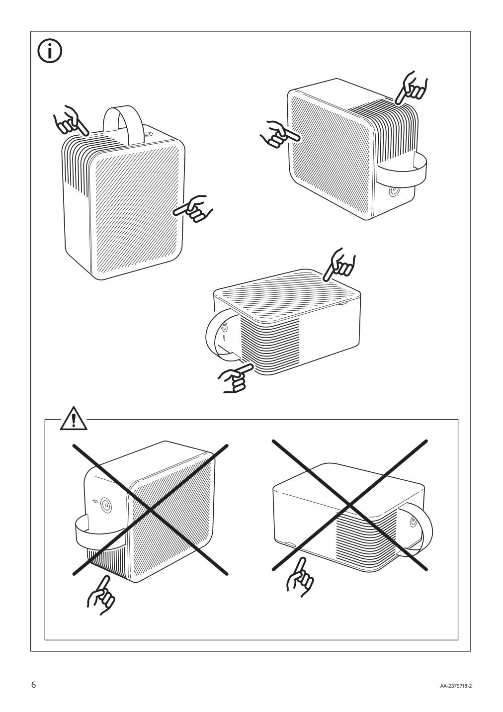 Assembly instructions for IKEA Dajlien air purifier light green | Page 6 - IKEA DAJLIEN air purifier 105.610.57