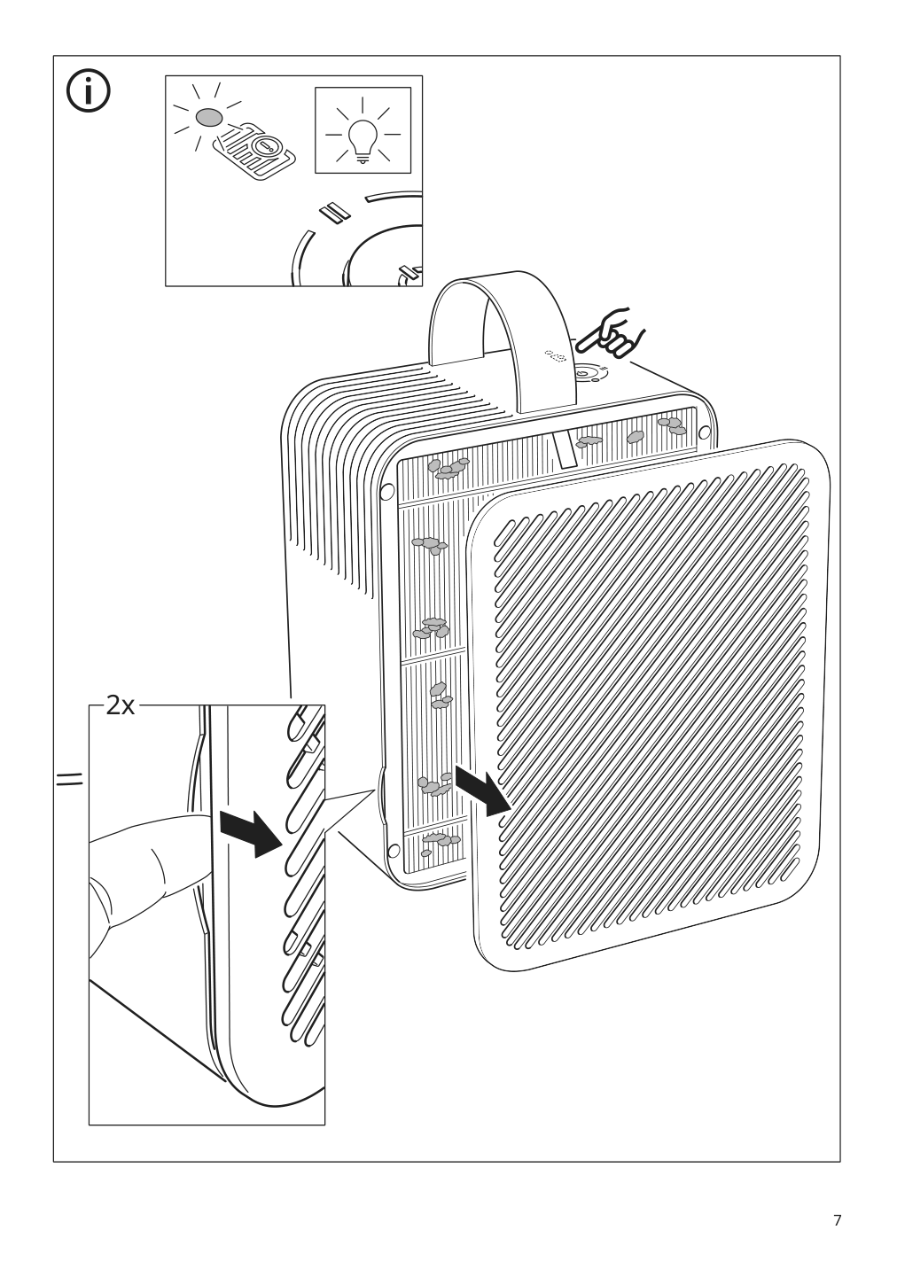 Assembly instructions for IKEA Dajlien air purifier light green | Page 7 - IKEA DAJLIEN air purifier 105.610.57