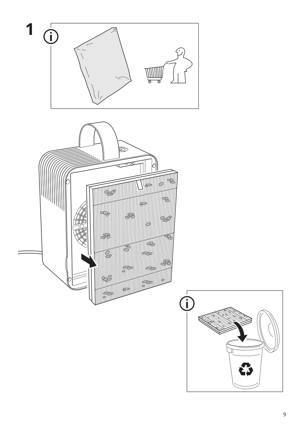 Assembly instructions for IKEA Dajlien air purifier light green | Page 9 - IKEA DAJLIEN air purifier 105.610.57