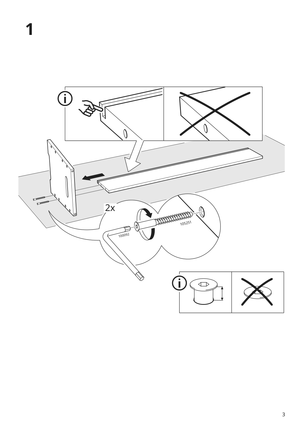 Assembly instructions for IKEA Dajlien bench with storage bamboo | Page 3 - IKEA DAJLIEN bench with storage 205.572.86