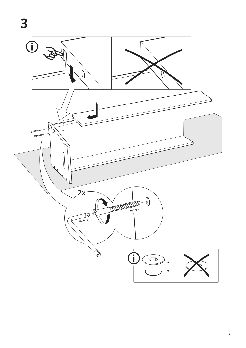 Assembly instructions for IKEA Dajlien bench with storage bamboo | Page 5 - IKEA DAJLIEN bench with storage 205.572.86