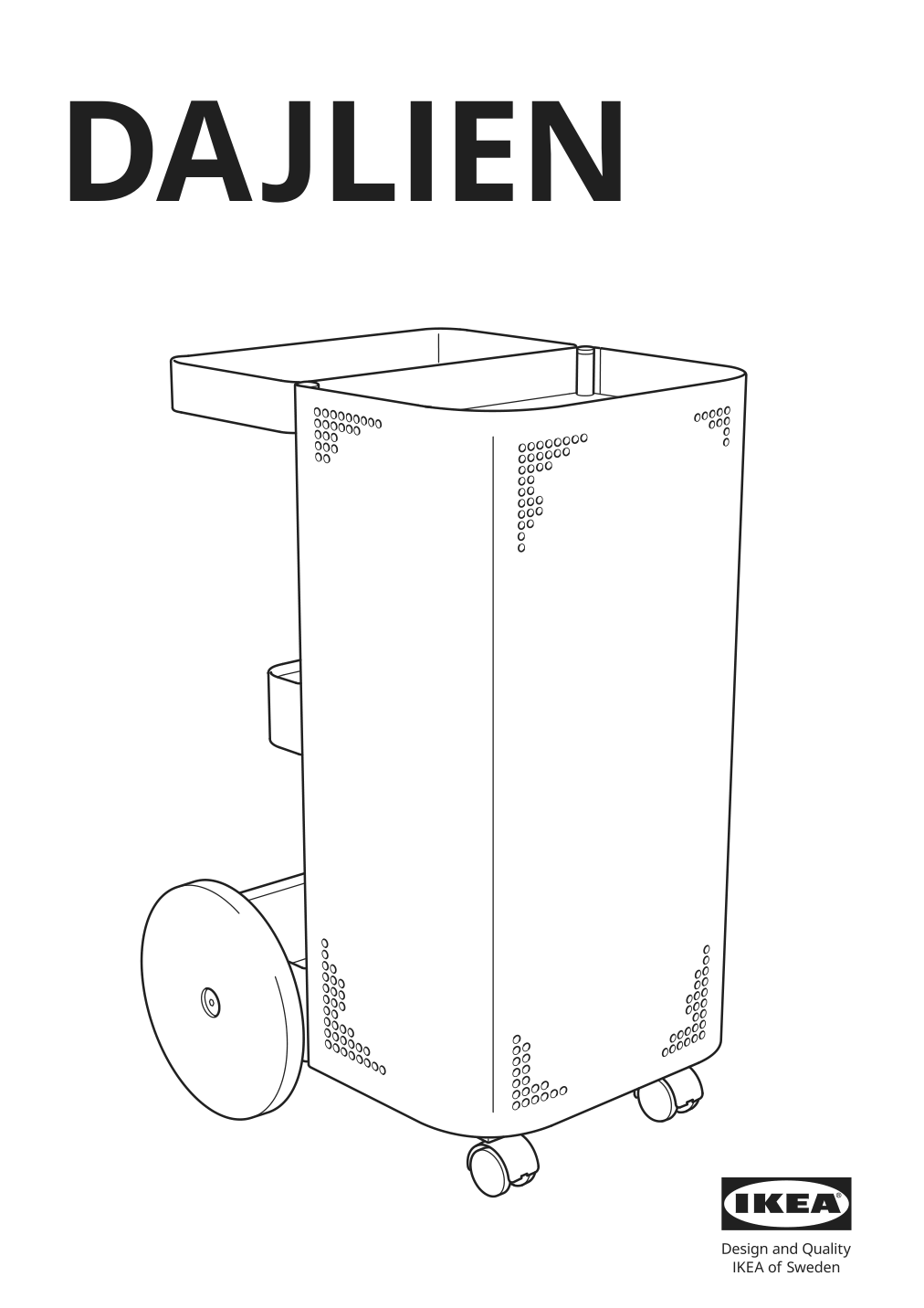 Assembly instructions for IKEA Dajlien utility cart light green | Page 1 - IKEA DAJLIEN utility cart 605.572.65