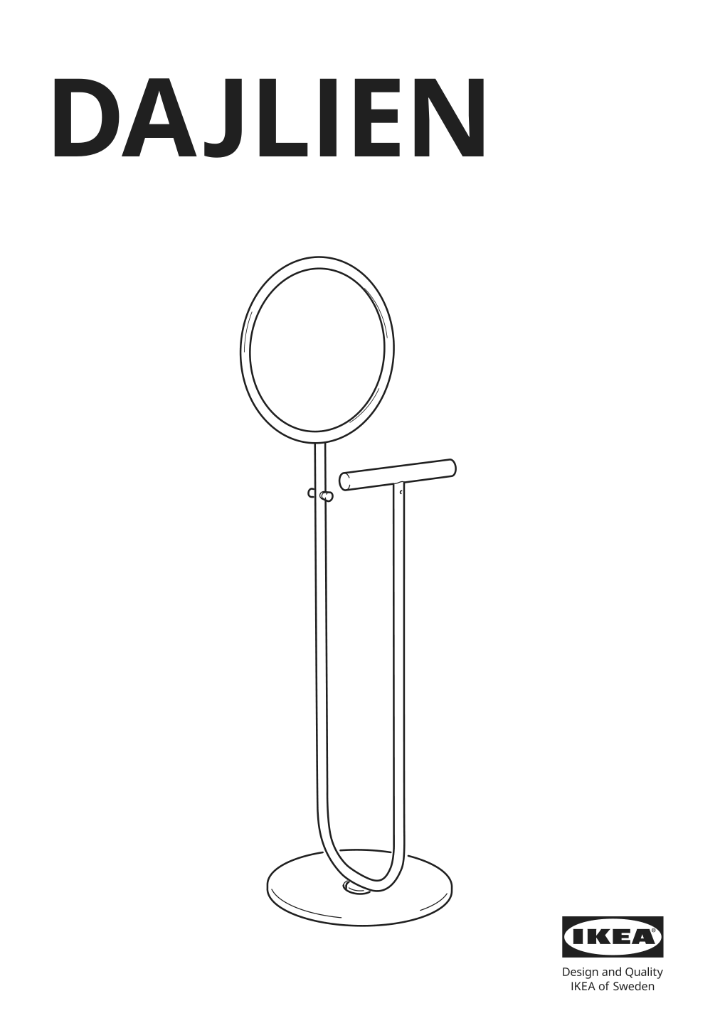 Assembly instructions for IKEA Dajlien valet stand light green | Page 1 - IKEA DAJLIEN valet stand 605.526.68