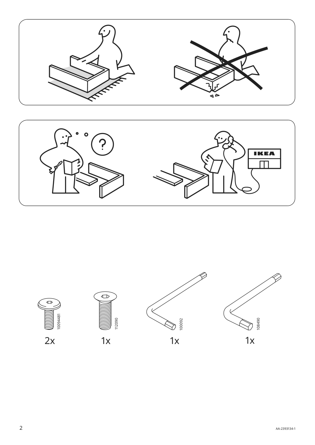 Assembly instructions for IKEA Dajlien valet stand light green | Page 2 - IKEA DAJLIEN valet stand 605.526.68