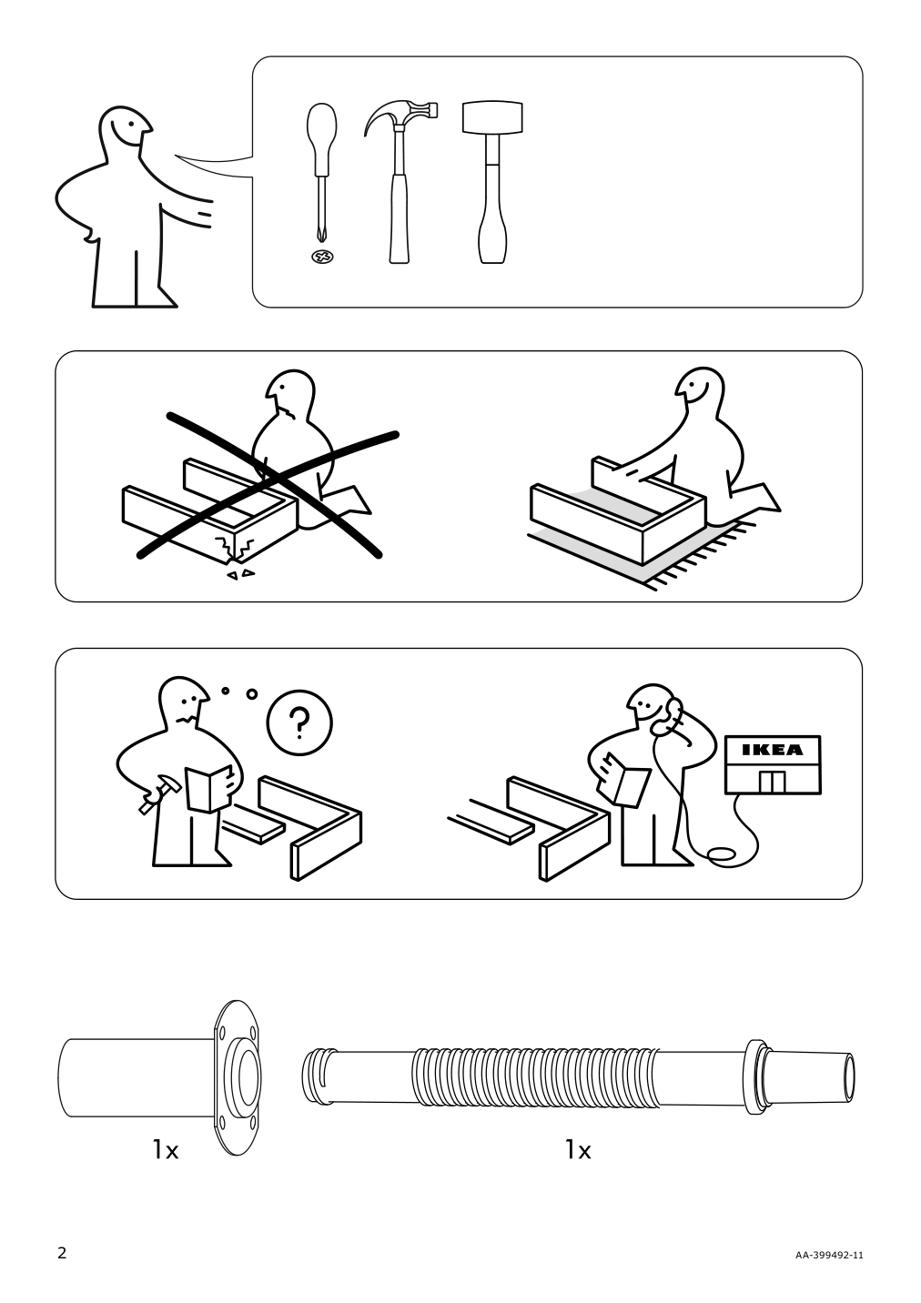 Assembly instructions for IKEA Dalfred bar stool black | Page 2 - IKEA DALFRED bar stool 601.556.02