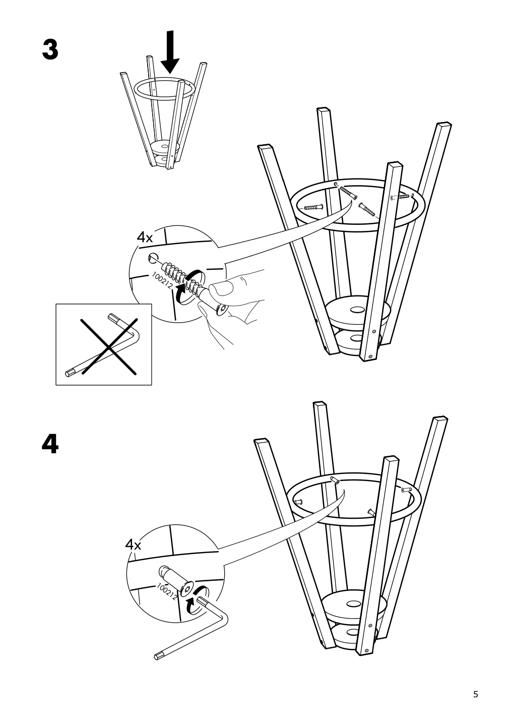 Assembly instructions for IKEA Dalfred bar stool black | Page 5 - IKEA DALFRED bar stool 601.556.02