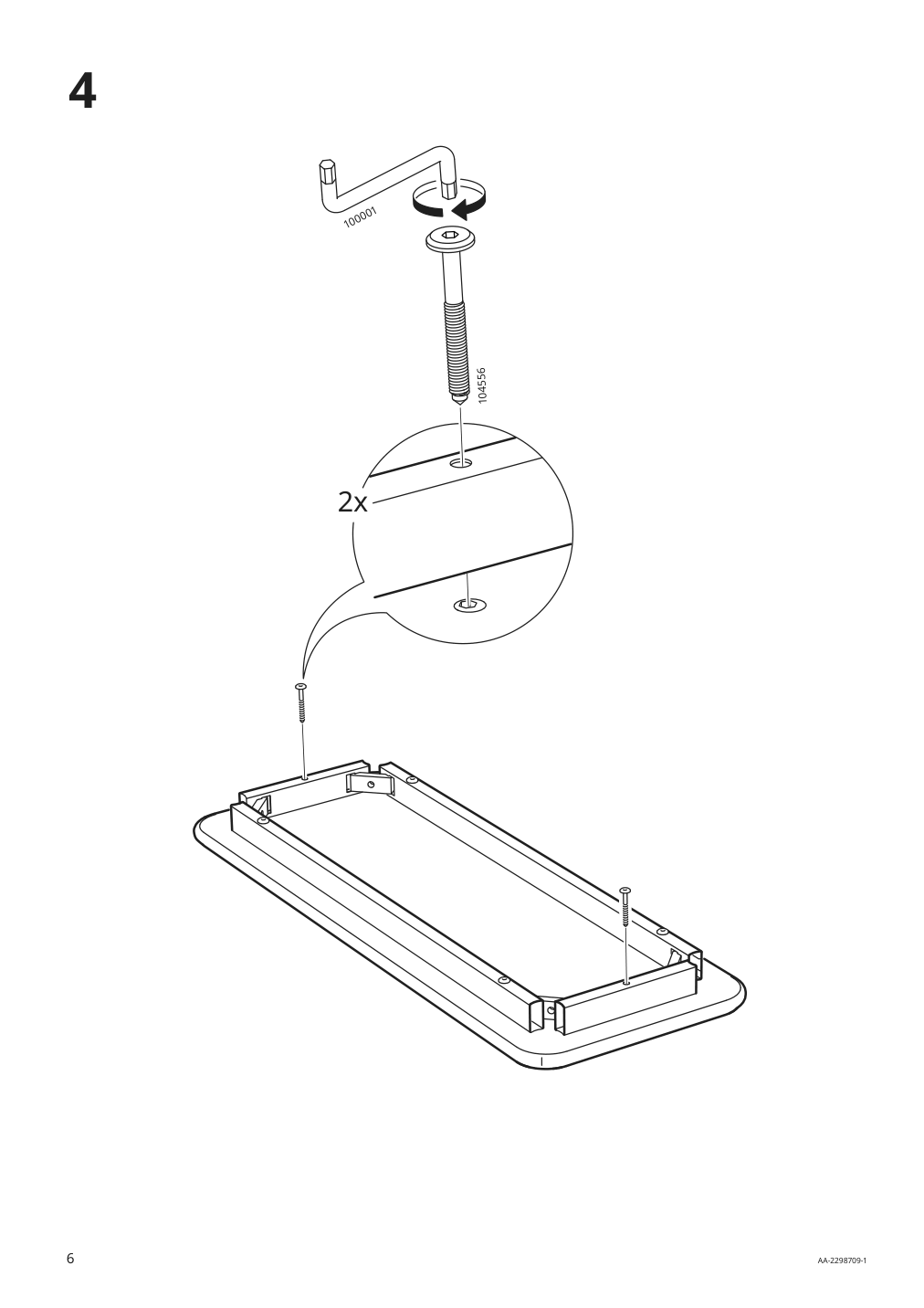 Assembly instructions for IKEA Danderyd bench oak veneer white | Page 6 - IKEA DANDERYD / DANDERYD table with 2 chairs and bench 694.839.39