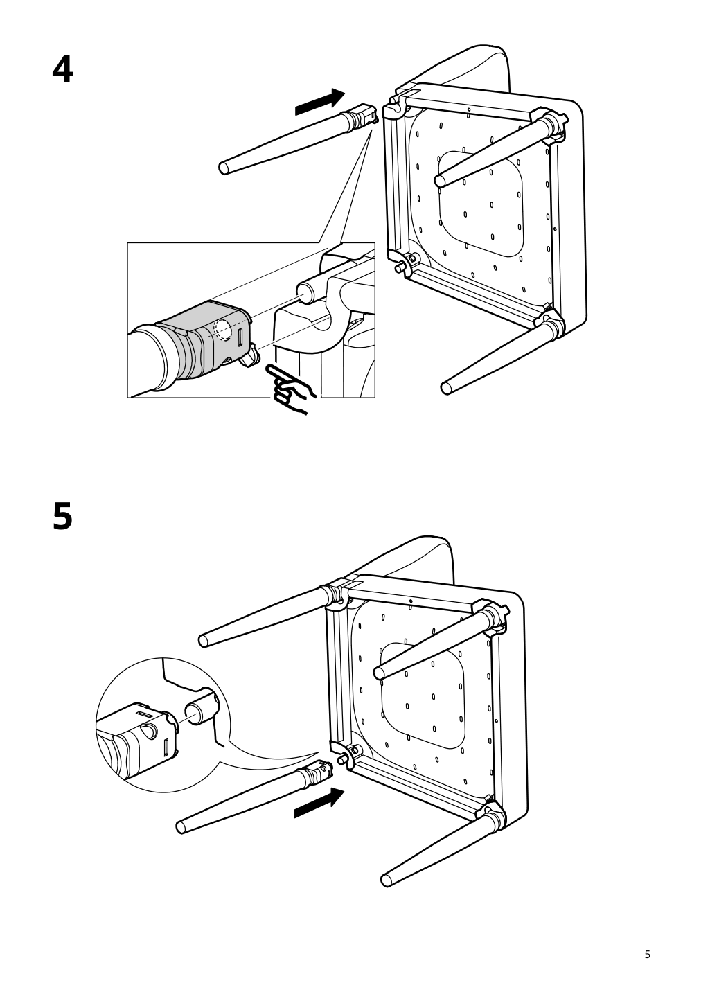 Assembly instructions for IKEA Danderyd chair white vissle gray | Page 5 - IKEA DANDERYD / DANDERYD table and 4 chairs 894.839.43