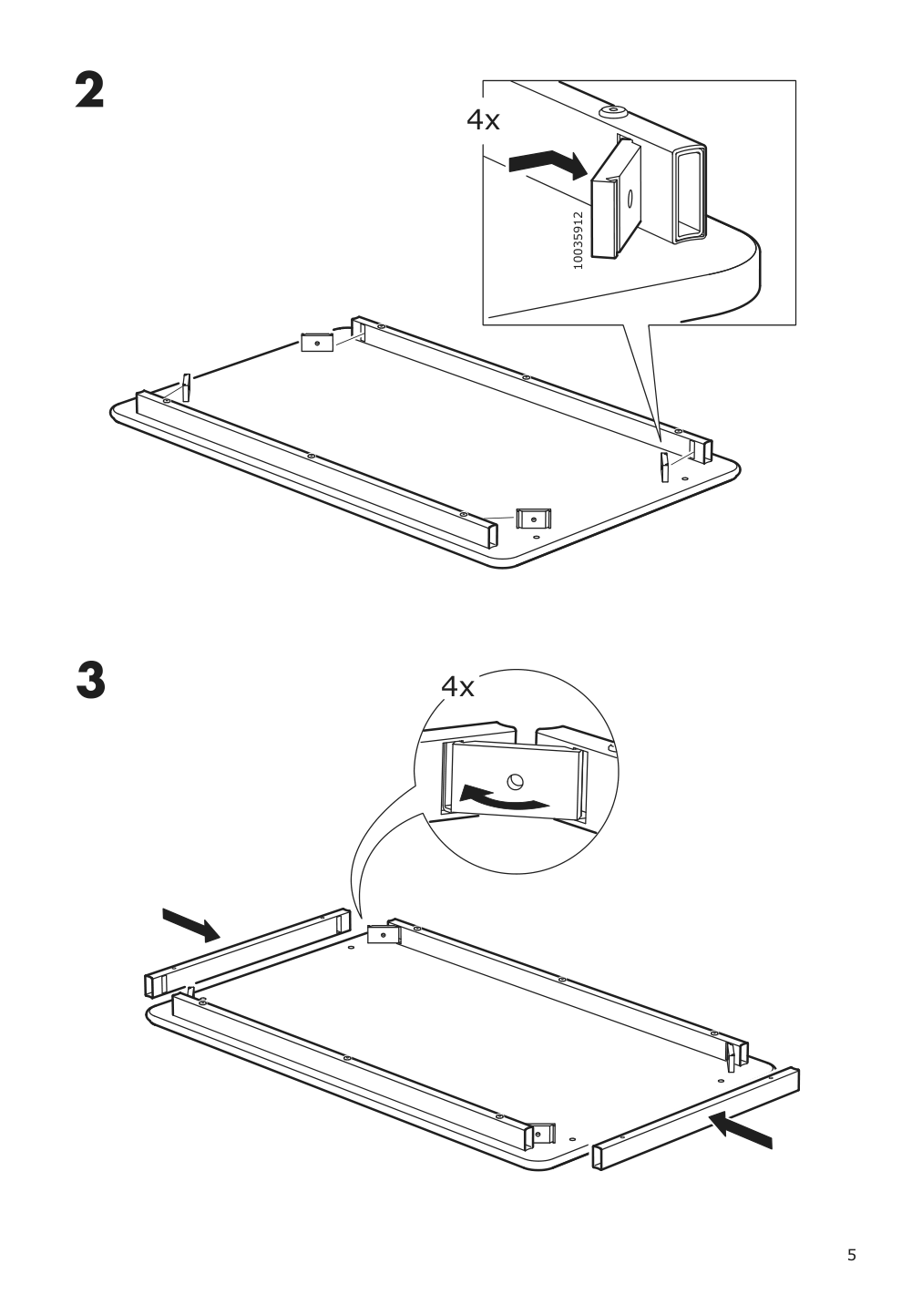 Assembly instructions for IKEA Danderyd dining table oak veneer white | Page 5 - IKEA DANDERYD / DANDERYD table and 4 chairs 894.839.43