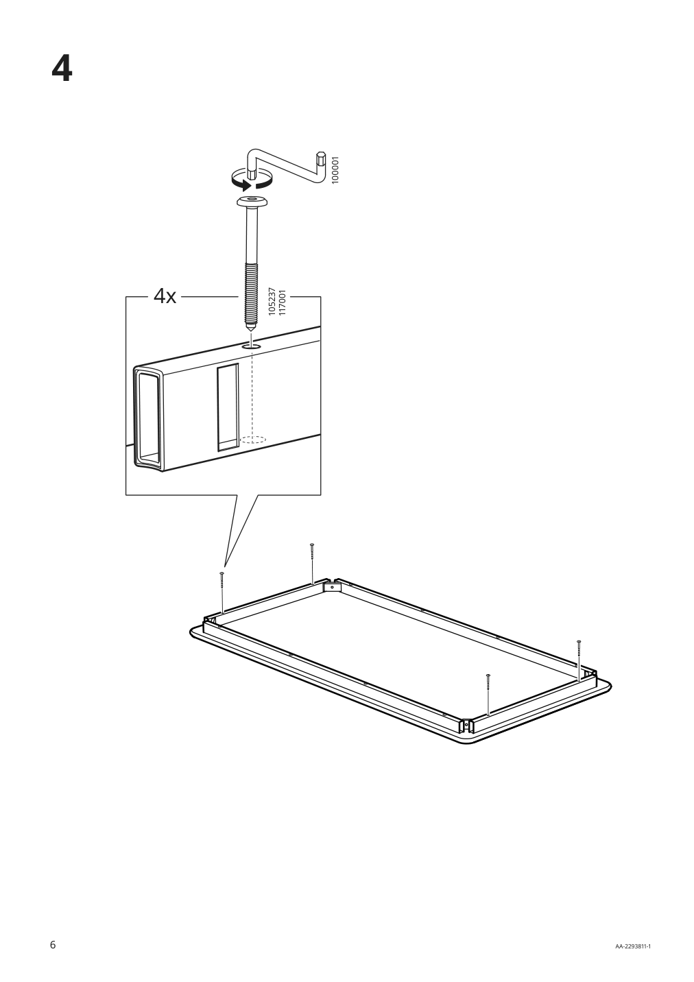 Assembly instructions for IKEA Danderyd dining table white | Page 6 - IKEA DANDERYD / BERGMUND table and 6 chairs 695.442.78