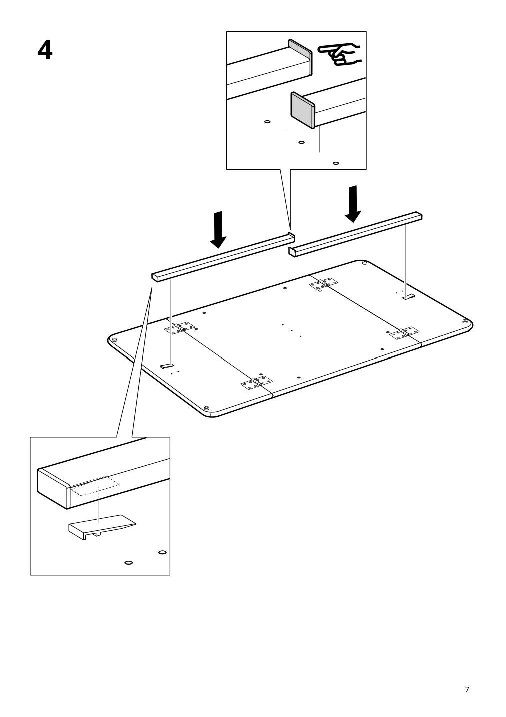 Assembly instructions for IKEA Danderyd drop leaf table oak veneer white | Page 7 - IKEA DANDERYD / EBBALYCKE table and 2 chairs 895.601.06