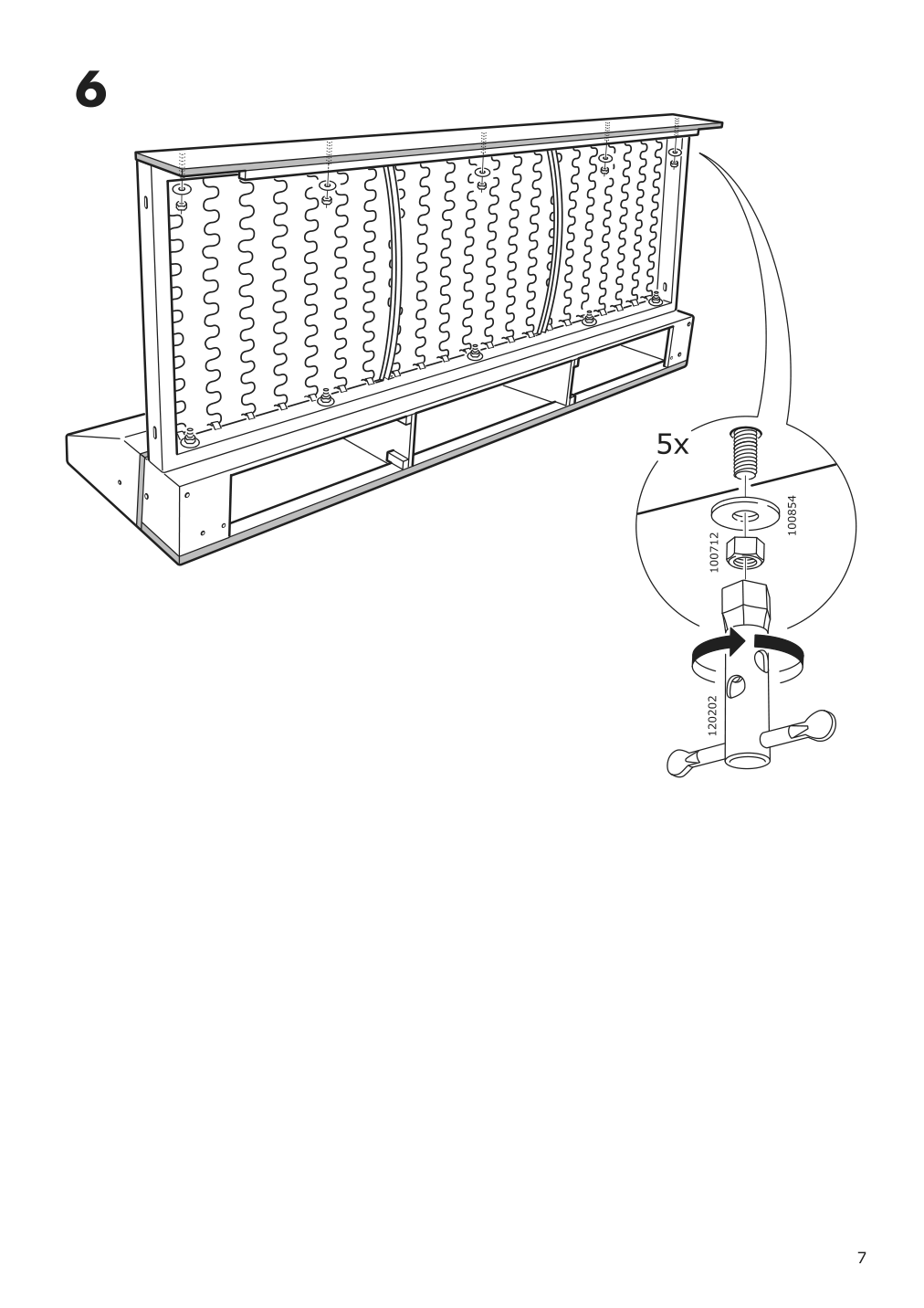 Assembly instructions for IKEA Daretorp frame for sofa section | Page 7 - IKEA HÄRLANDA sofa 393.202.70