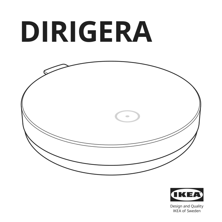 Assembly instructions for IKEA Dirigera hub for smart products white smart | Page 1 - IKEA FYRTUR block-out roller blind w hub kit 494.992.53