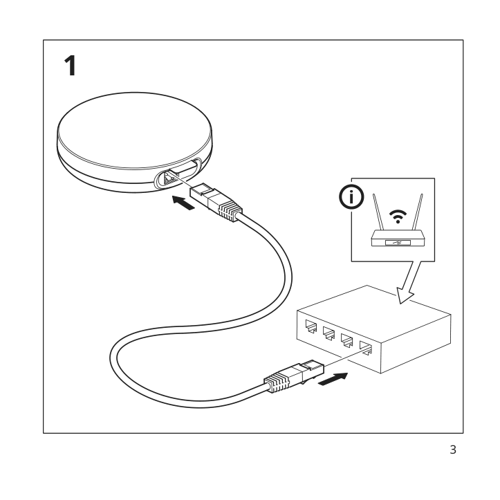 Assembly instructions for IKEA Dirigera lighting kit with hub smart wireless dimmable white spectrum | Page 3 - IKEA DIRIGERA lighting kit with hub 905.485.09