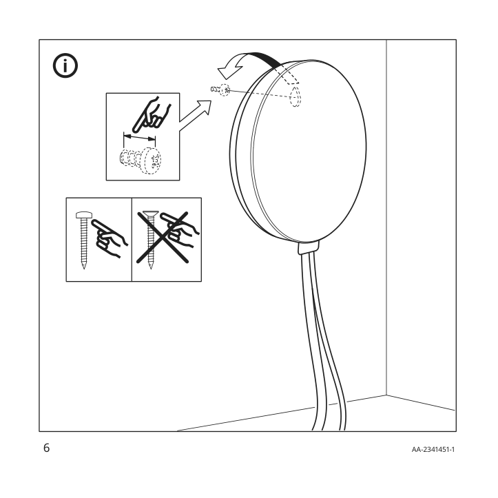 Assembly instructions for IKEA Dirigera lighting kit with hub smart wireless dimmable white spectrum | Page 6 - IKEA DIRIGERA lighting kit with hub 905.485.09