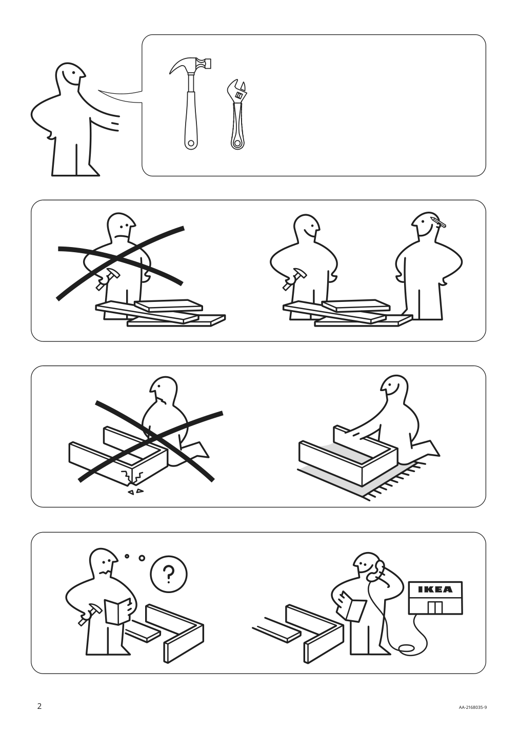 Assembly instructions for IKEA Docksta underframe white | Page 2 - IKEA DOCKSTA / SIGTRYGG table and 4 chairs 794.816.33