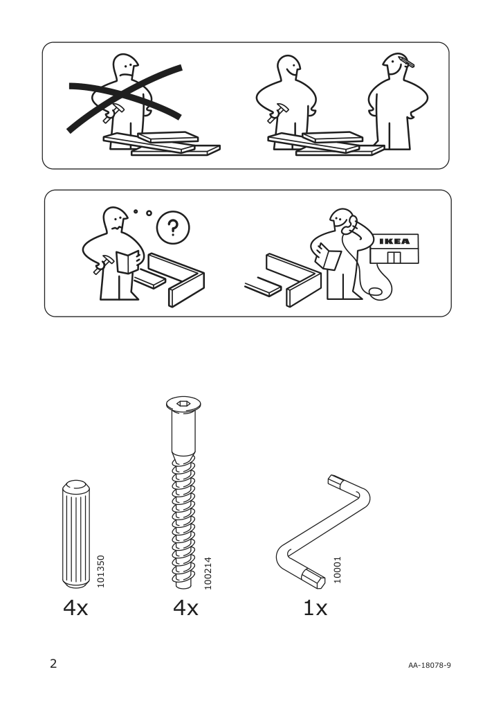 Assembly instructions for IKEA Duktig doll bed with bedlinen set pine multicolor | Page 2 - IKEA DUKTIG doll bed with bedlinen set 400.863.51