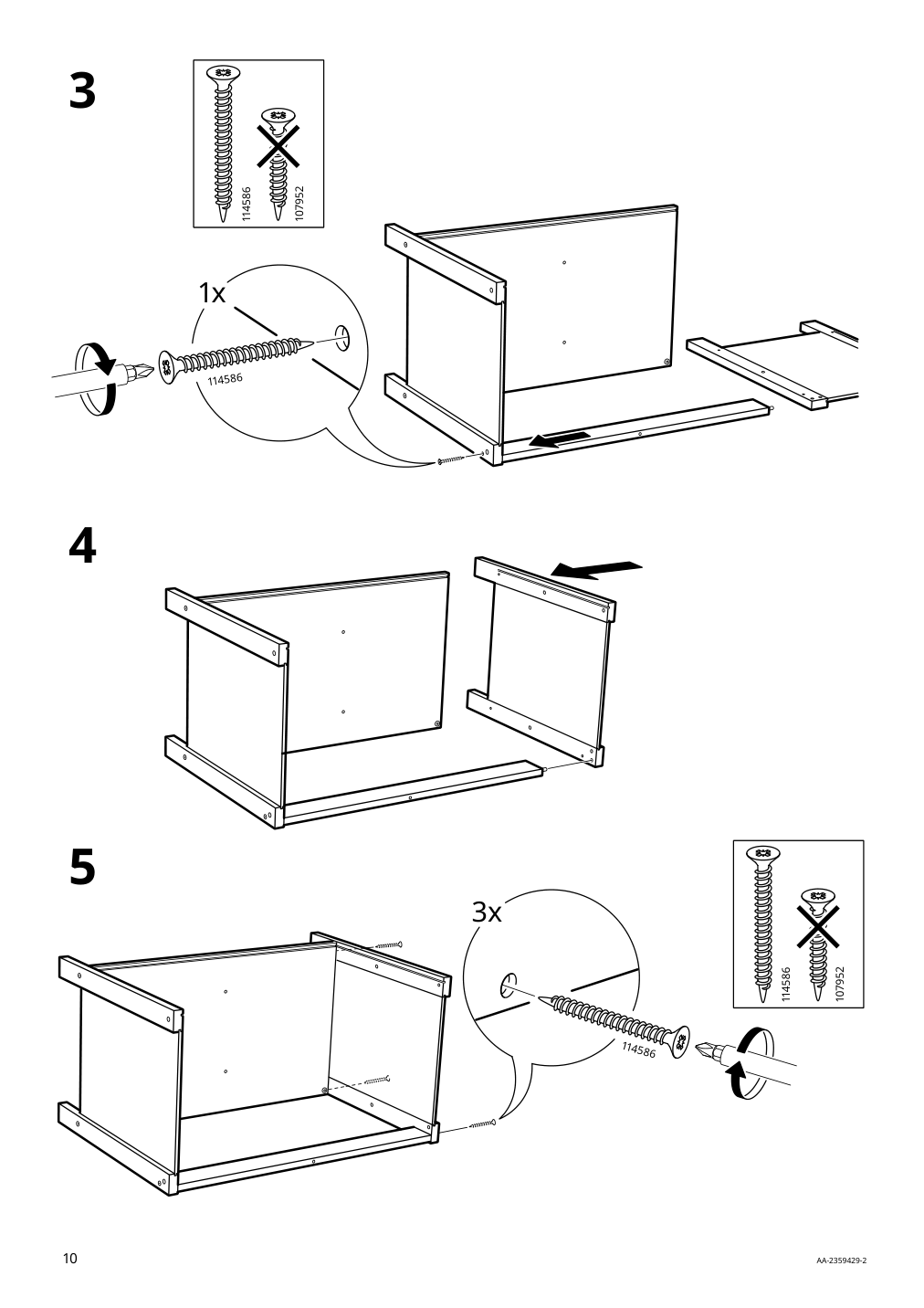 Assembly instructions for IKEA Duktig play kitchen red | Page 10 - IKEA DUKTIG play kitchen 805.577.40