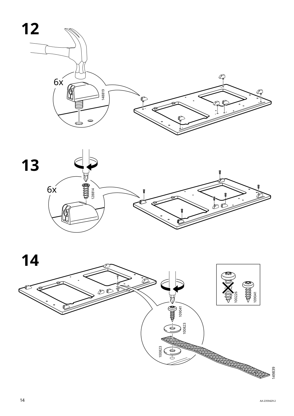 Assembly instructions for IKEA Duktig play kitchen red | Page 14 - IKEA DUKTIG play kitchen 805.577.40