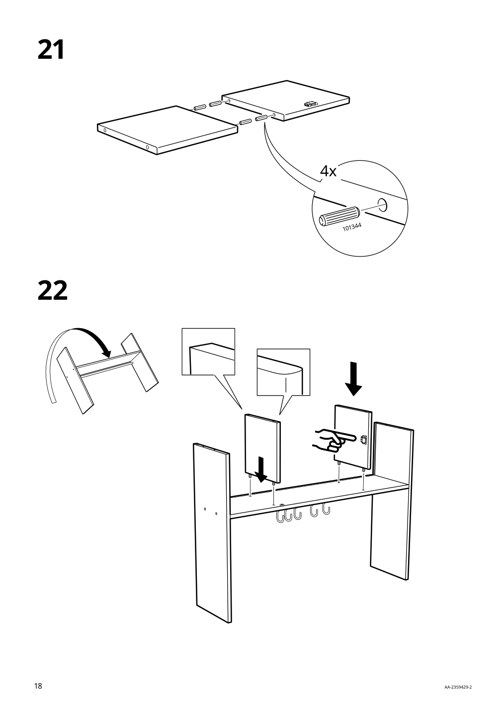 Assembly instructions for IKEA Duktig play kitchen red | Page 18 - IKEA DUKTIG play kitchen 805.577.40