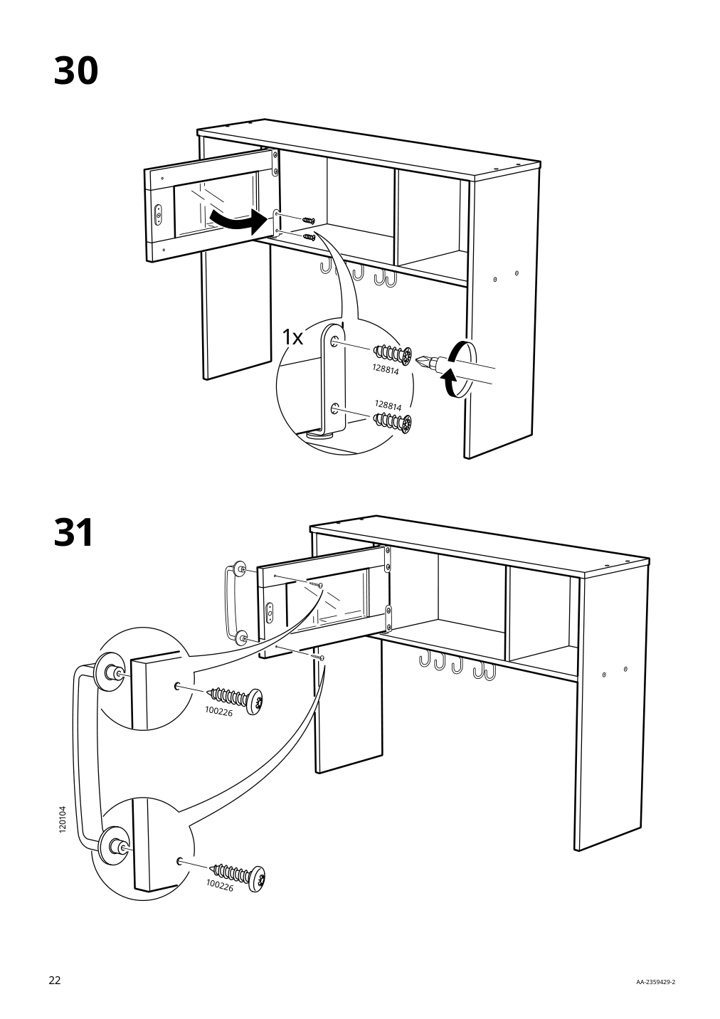 Assembly instructions for IKEA Duktig play kitchen red | Page 22 - IKEA DUKTIG play kitchen 805.577.40