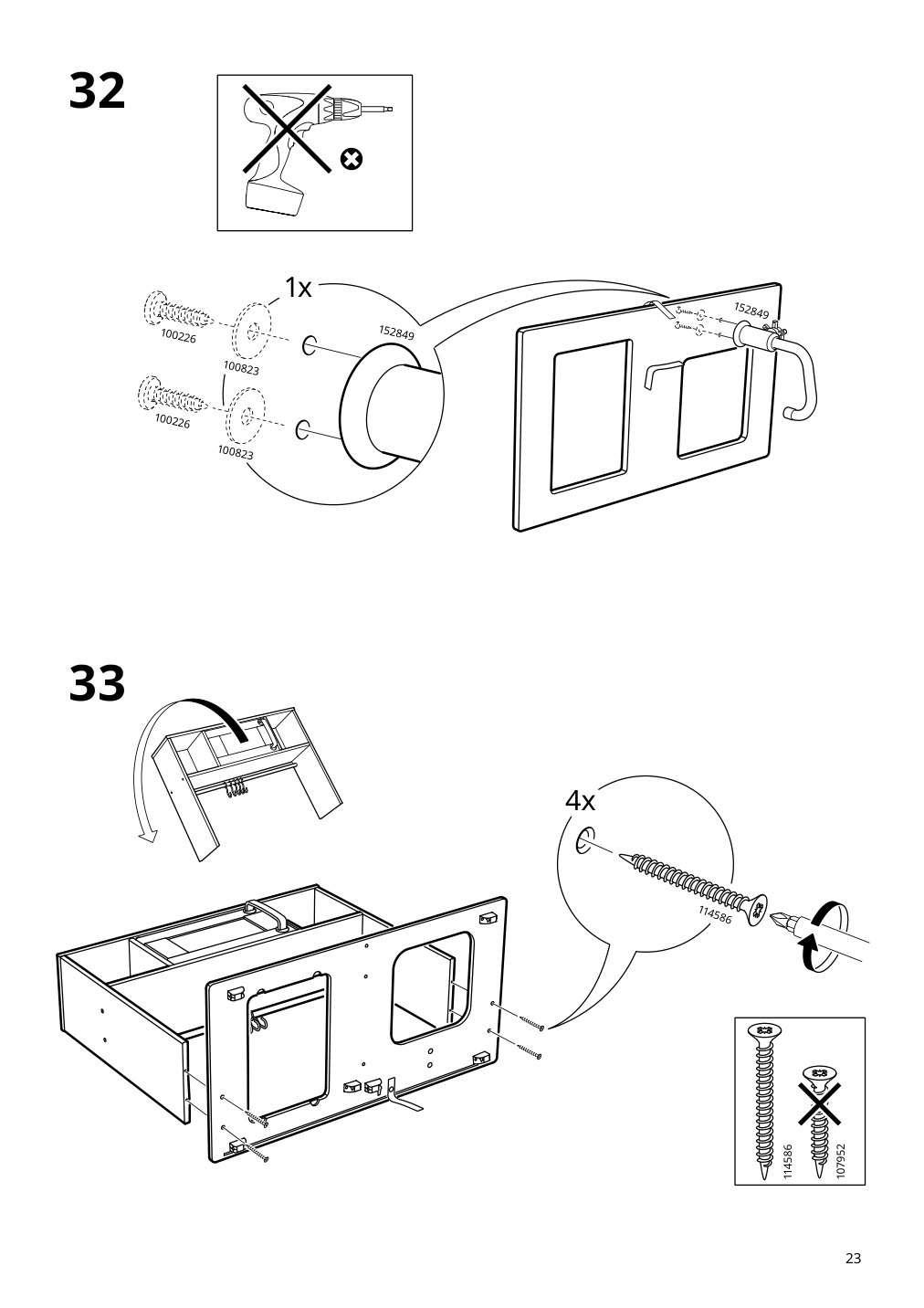 Assembly instructions for IKEA Duktig play kitchen red | Page 23 - IKEA DUKTIG play kitchen 805.577.40