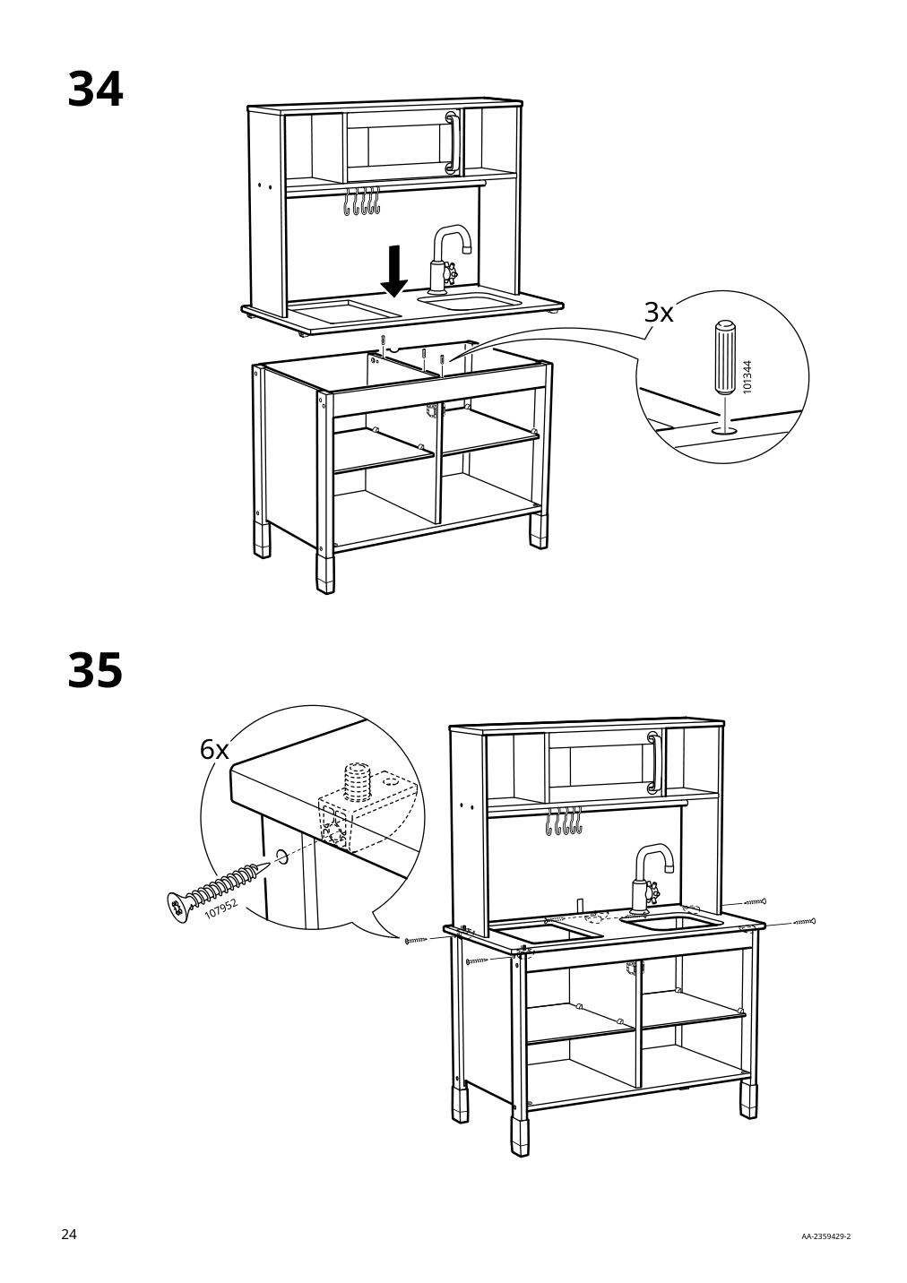 Assembly instructions for IKEA Duktig play kitchen red | Page 24 - IKEA DUKTIG play kitchen 805.577.40