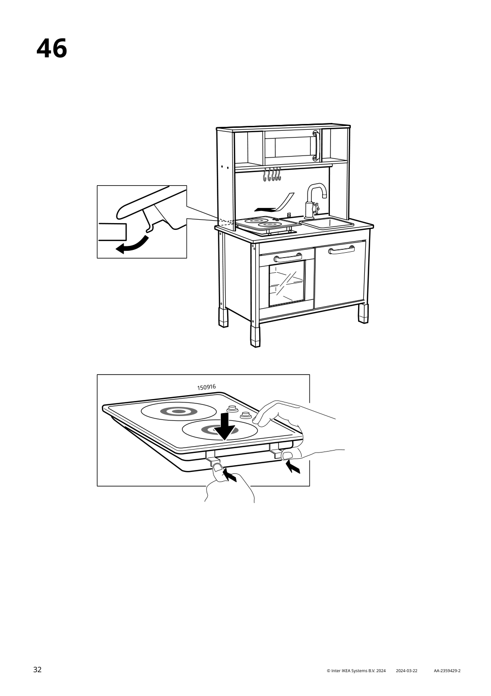 Assembly instructions for IKEA Duktig play kitchen red | Page 32 - IKEA DUKTIG play kitchen 805.577.40