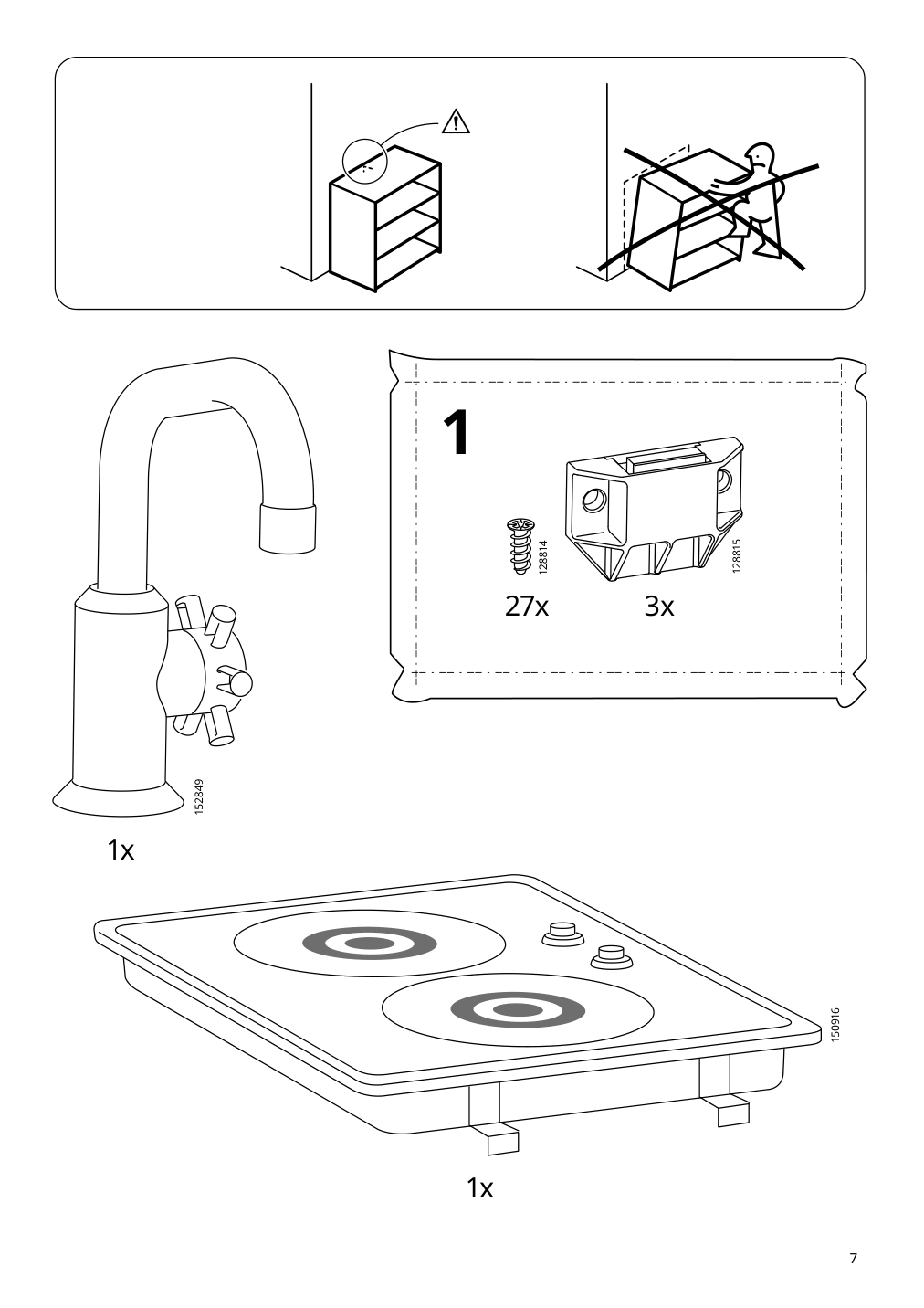 Assembly instructions for IKEA Duktig play kitchen red | Page 7 - IKEA DUKTIG play kitchen 805.577.40