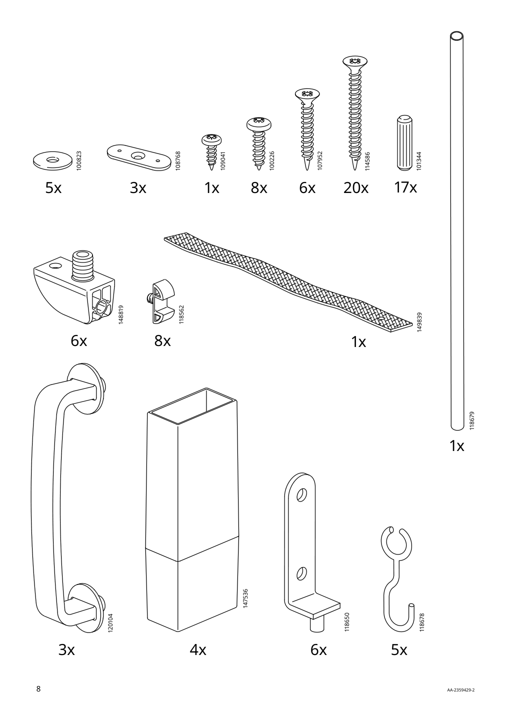 Assembly instructions for IKEA Duktig play kitchen red | Page 8 - IKEA DUKTIG play kitchen 805.577.40