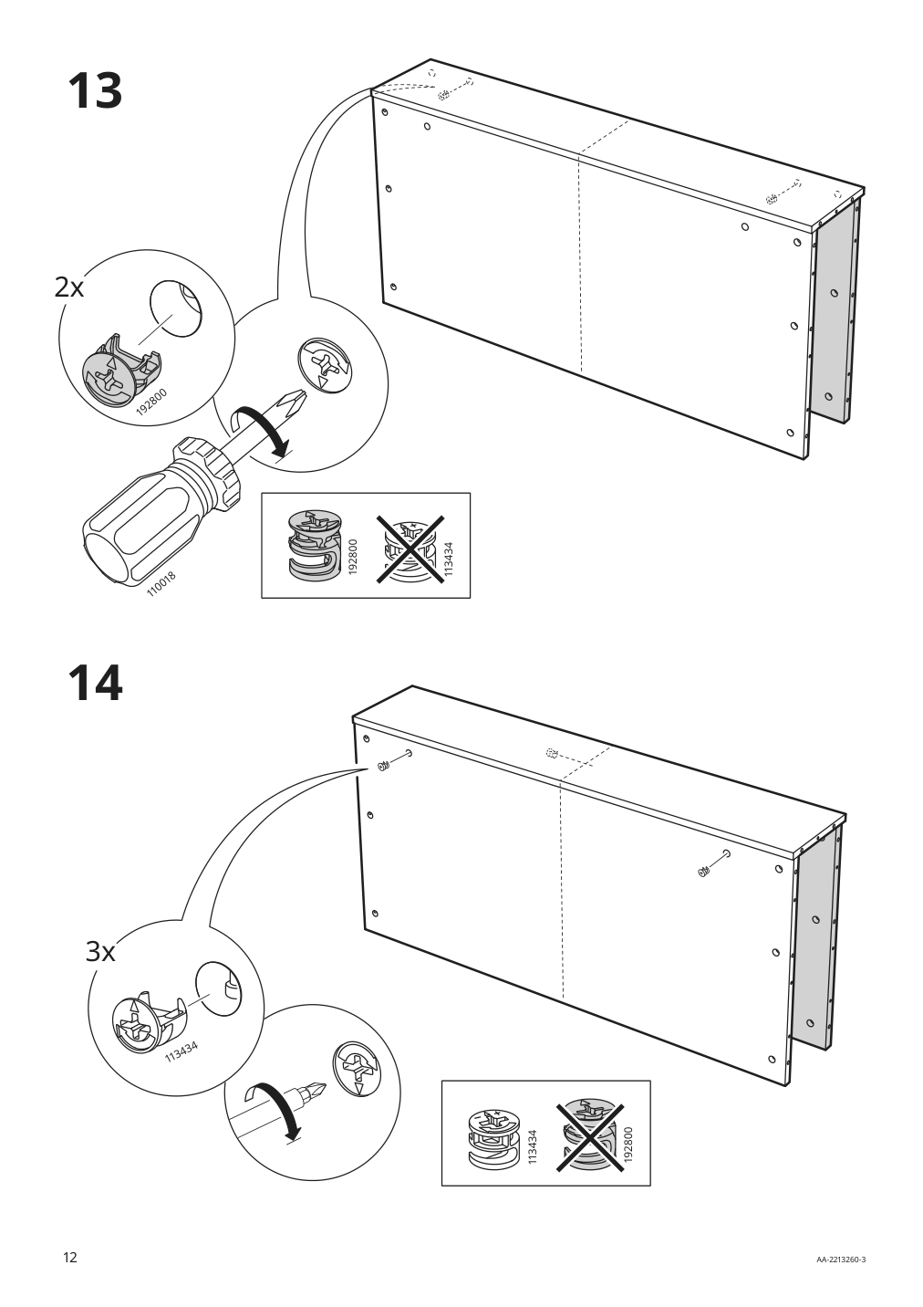 Assembly instructions for IKEA Dundra activity table with storage white gray | Page 12 - IKEA DUNDRA activity table with storage 304.724.99