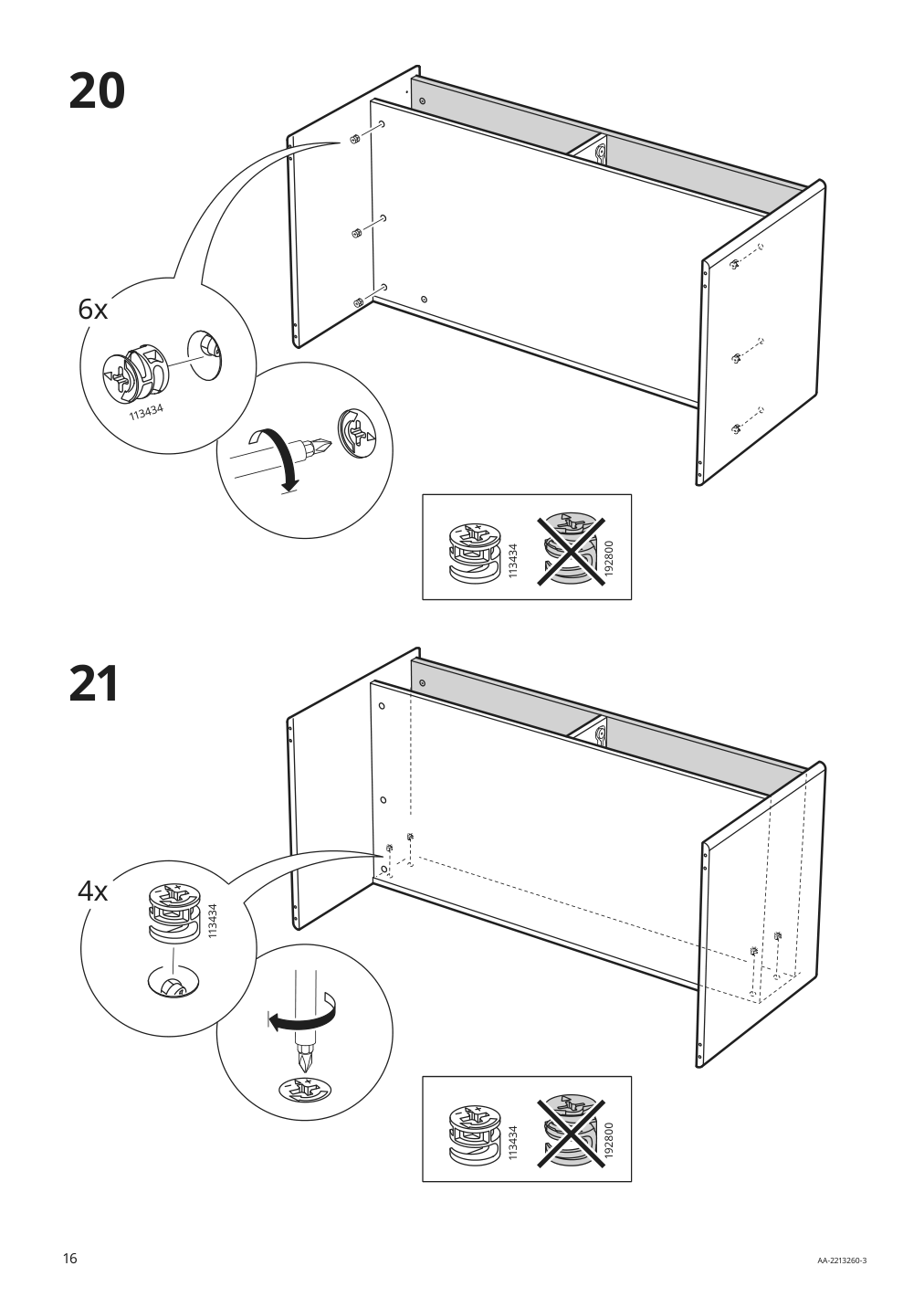 Assembly instructions for IKEA Dundra activity table with storage white gray | Page 16 - IKEA DUNDRA activity table with storage 304.724.99