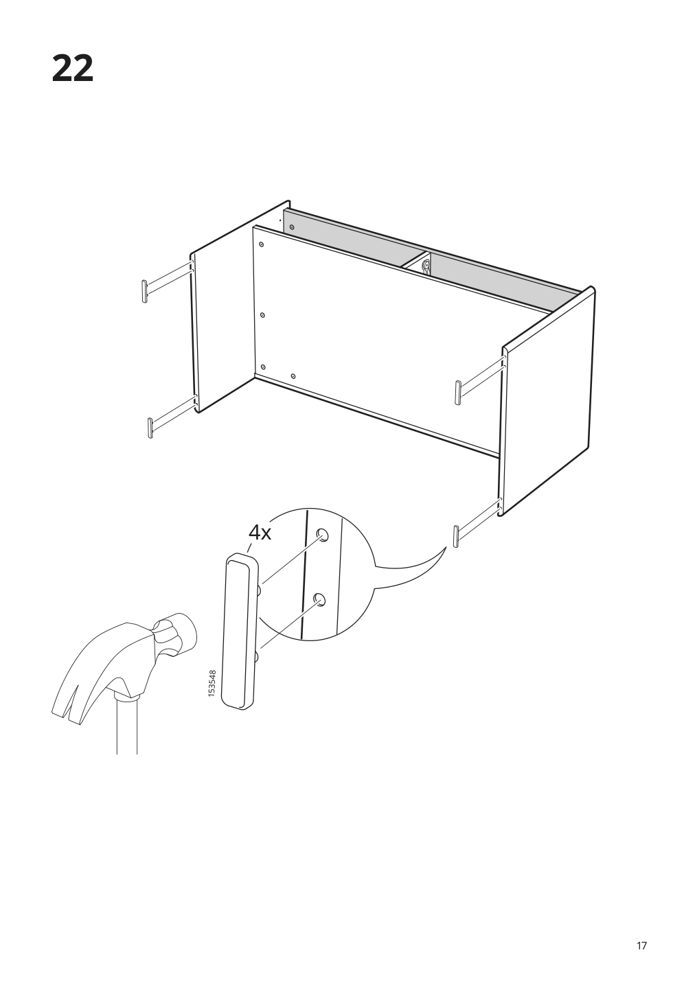 Assembly instructions for IKEA Dundra activity table with storage white gray | Page 17 - IKEA DUNDRA activity table with storage 304.724.99