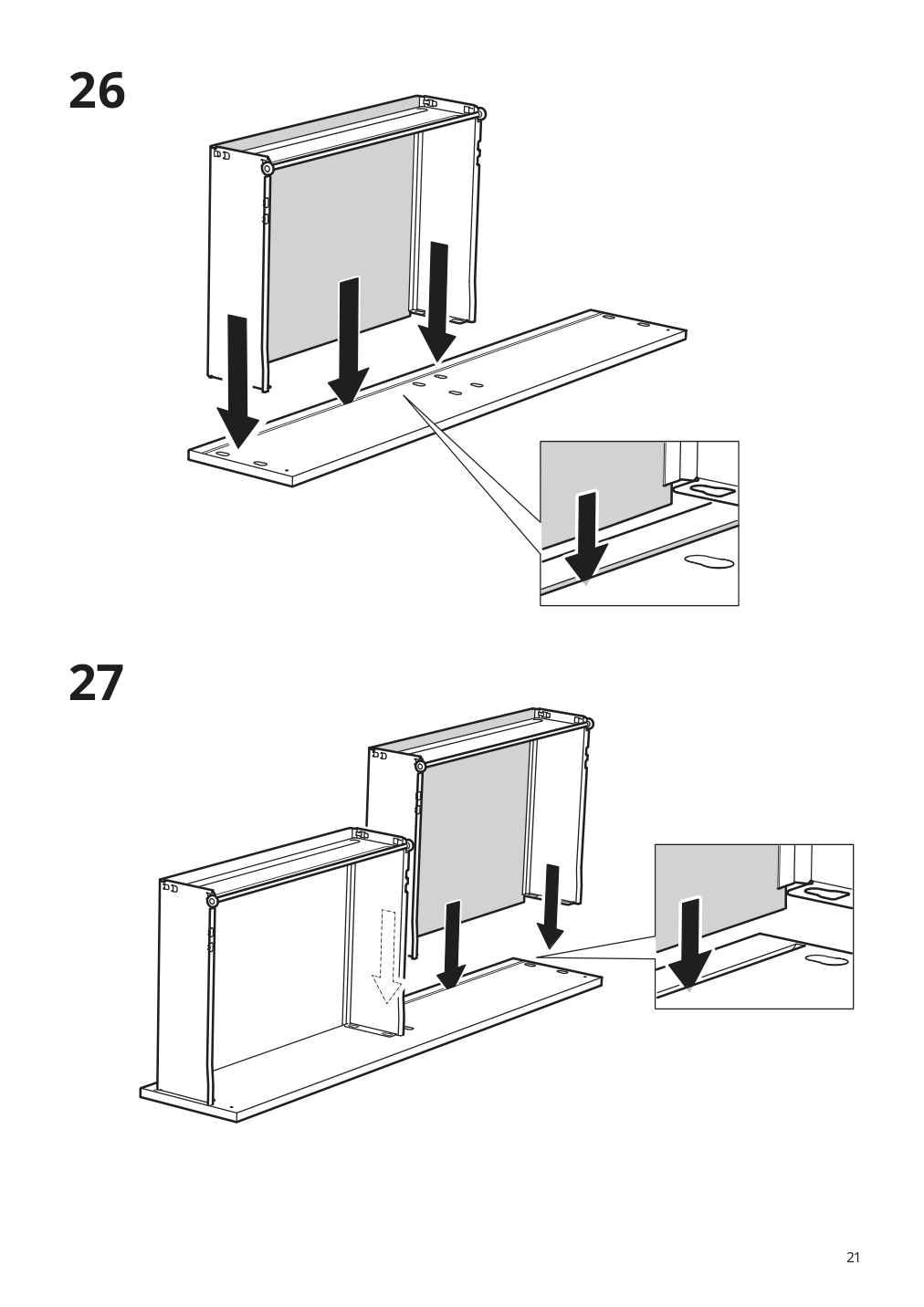 Assembly instructions for IKEA Dundra activity table with storage white gray | Page 21 - IKEA DUNDRA activity table with storage 304.724.99