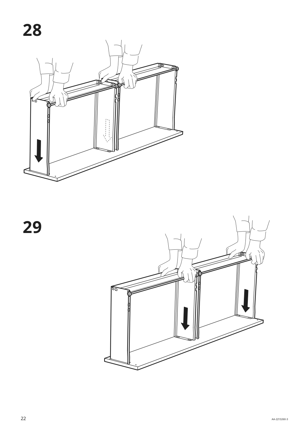 Assembly instructions for IKEA Dundra activity table with storage white gray | Page 22 - IKEA DUNDRA activity table with storage 304.724.99