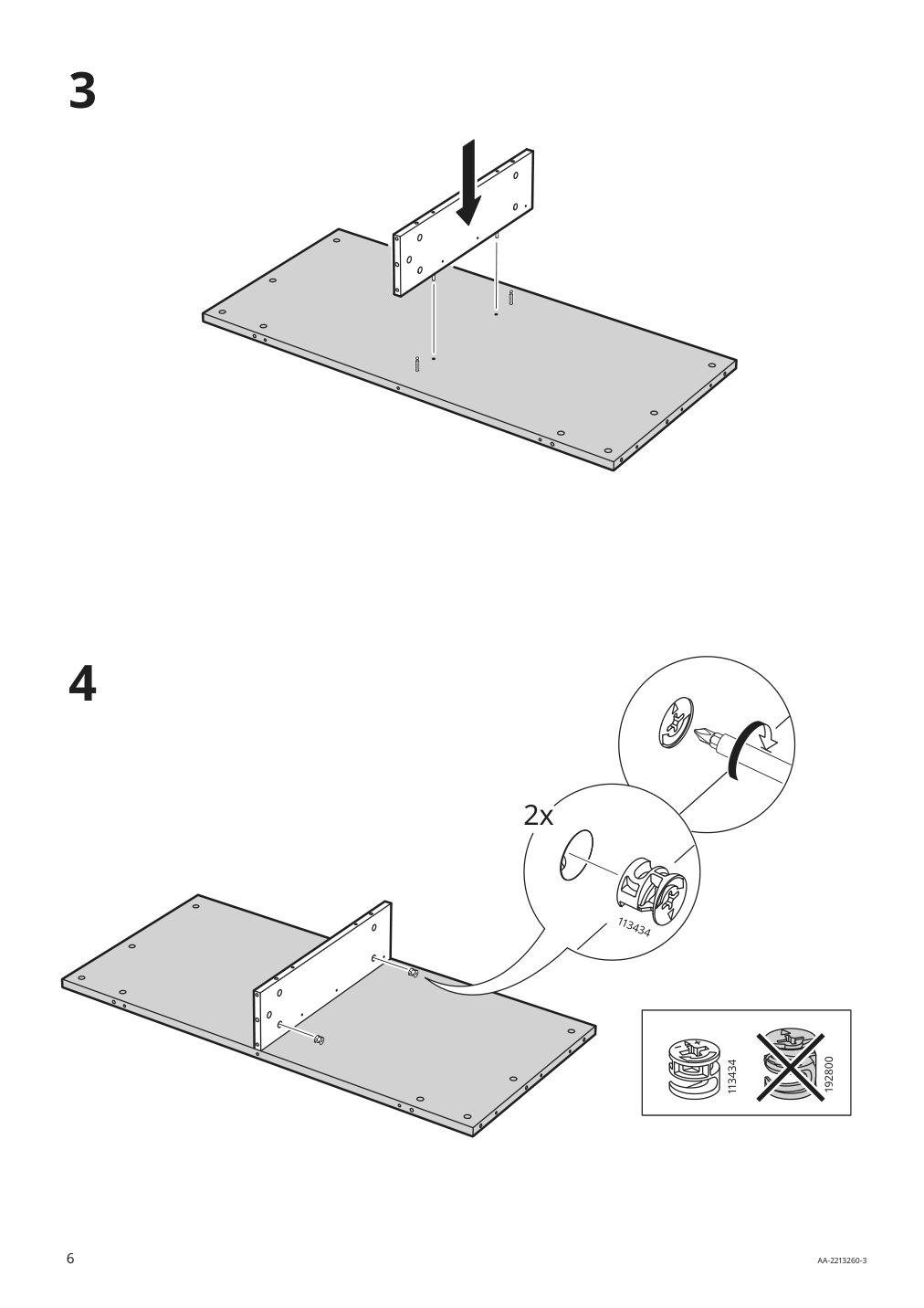 Assembly instructions for IKEA Dundra activity table with storage white gray | Page 6 - IKEA DUNDRA activity table with storage 304.724.99