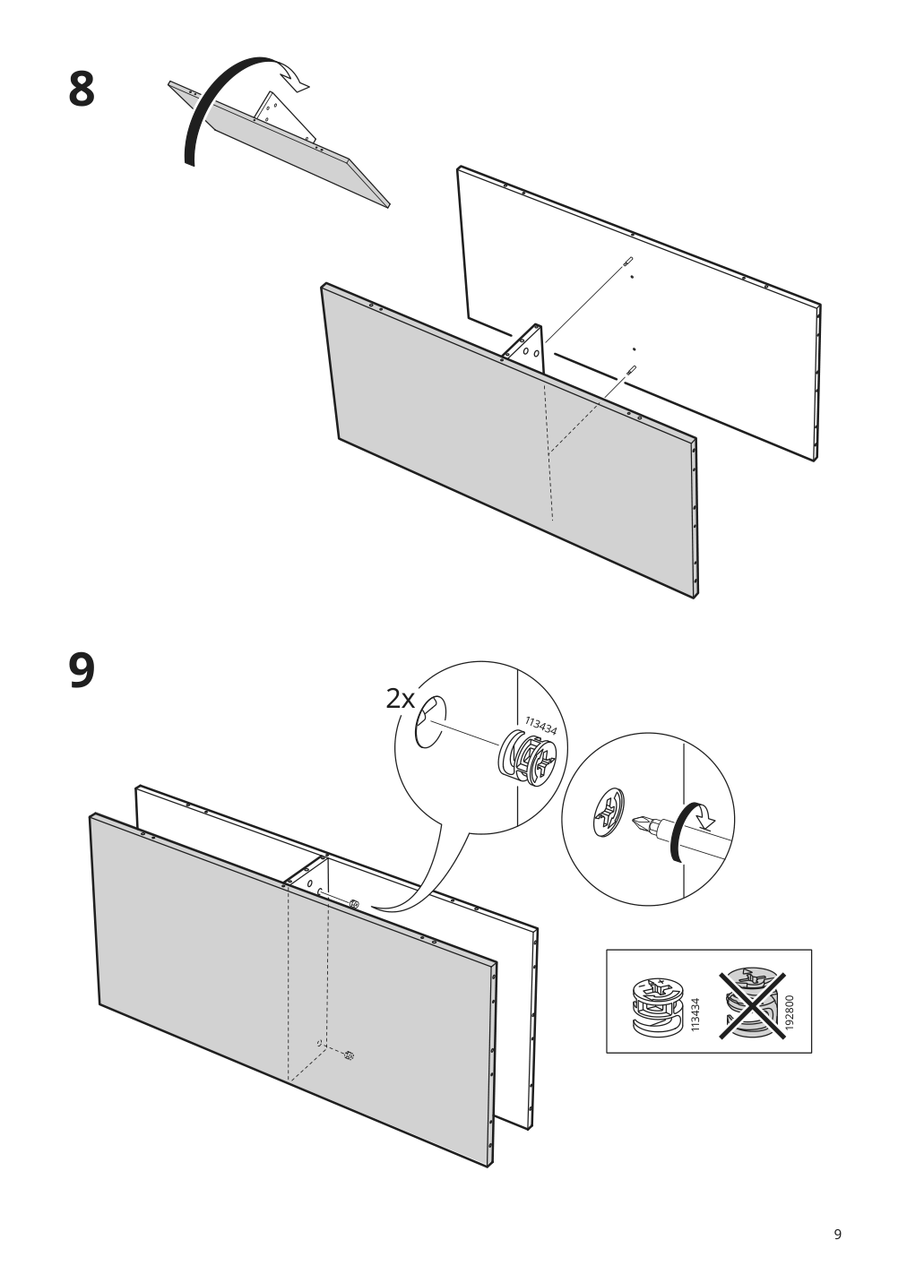 Assembly instructions for IKEA Dundra activity table with storage white gray | Page 9 - IKEA DUNDRA activity table with storage 304.724.99