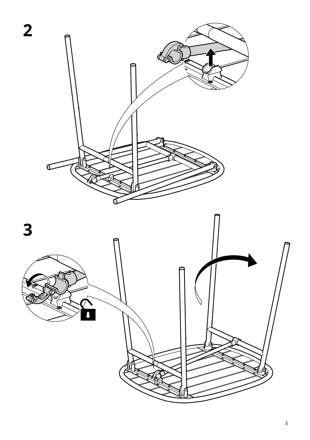 Assembly instructions for IKEA Duvskaer table outdoor black blue eucalyptus | Page 3 - IKEA DUVSKÄR bistro set 794.948.62