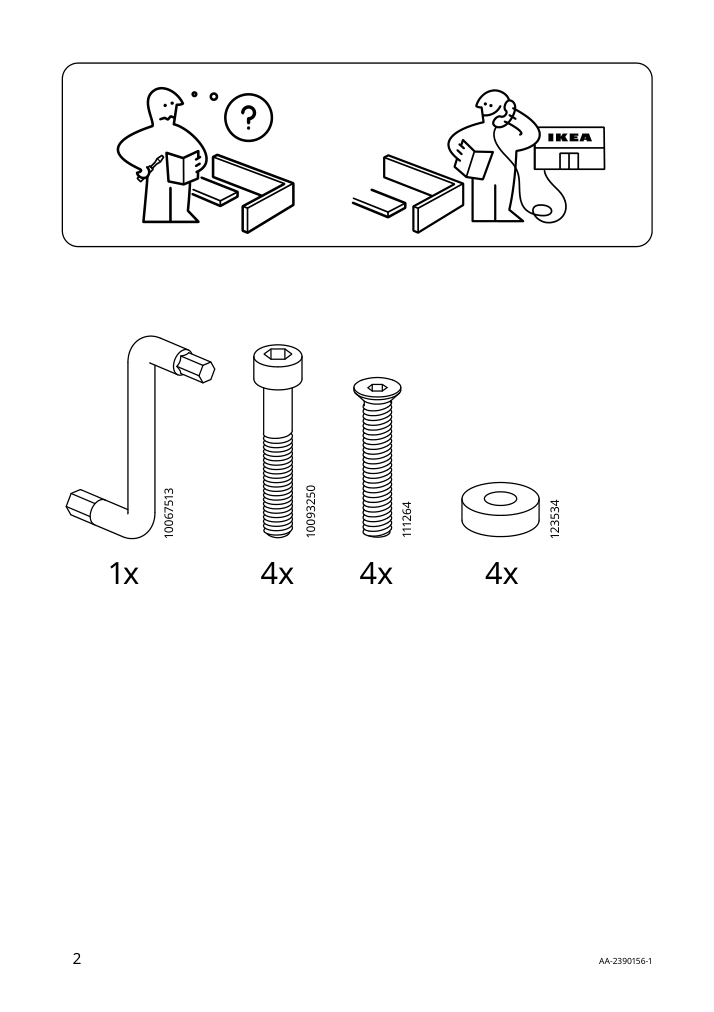 Assembly instructions for IKEA Ebbalycke chair idekulla beige | Page 2 - IKEA DANDERYD / EBBALYCKE table and 2 chairs 895.601.06