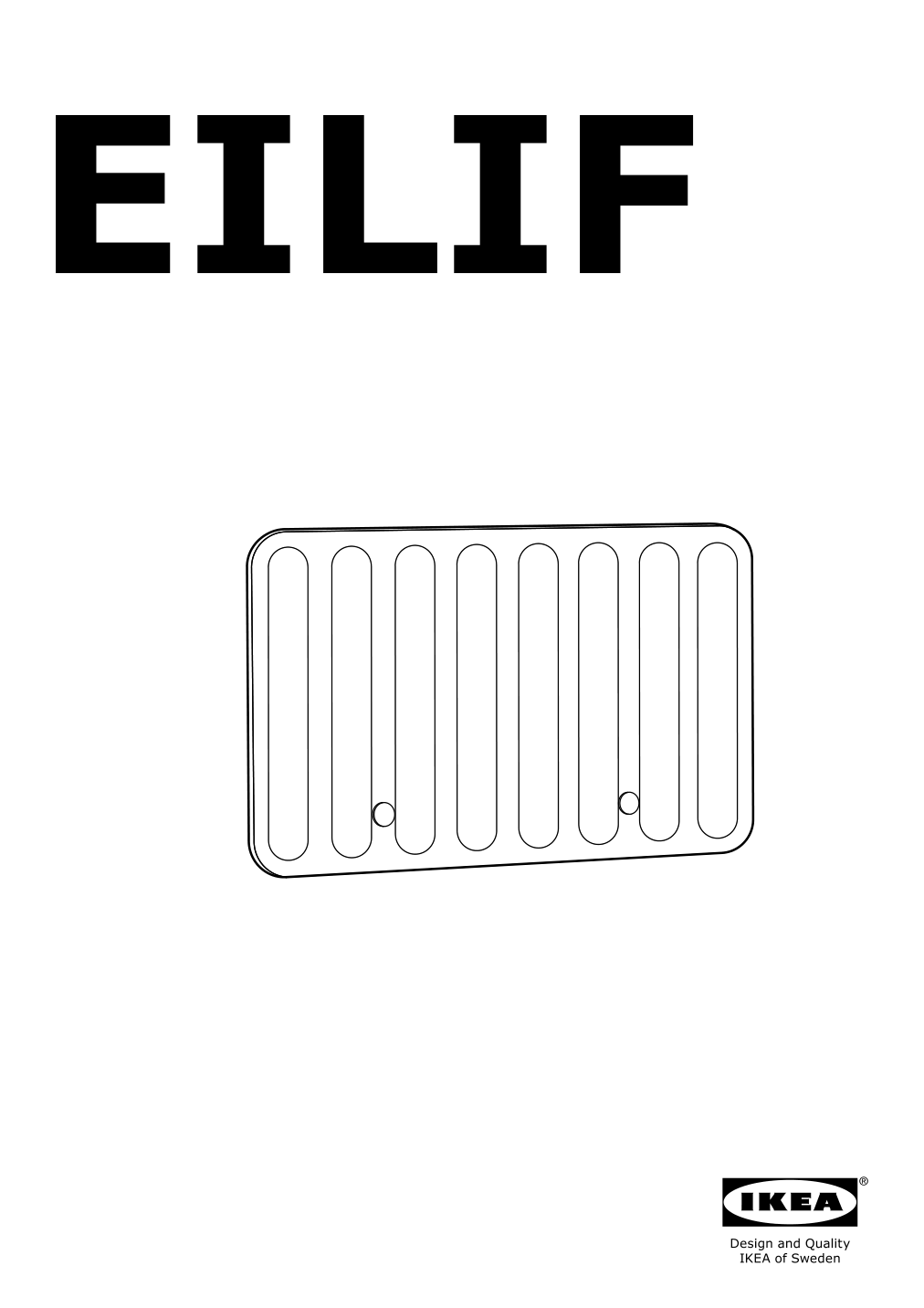 Assembly instructions for IKEA Eilif screen for desk gray | Page 1 - IKEA BEKANT desk with screen 993.873.85