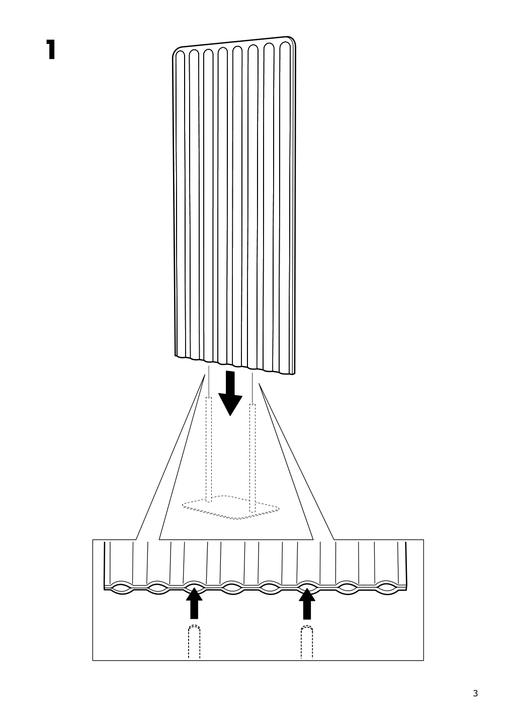 Assembly instructions for IKEA Eilif screen freestanding gray | Page 3 - IKEA BEKANT desk with screen 393.874.54